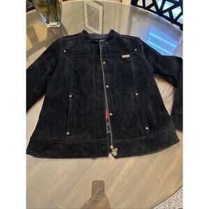 Indian Motorcycle Jacket Women’s Suede Embroidered Script Back Women’s Size S